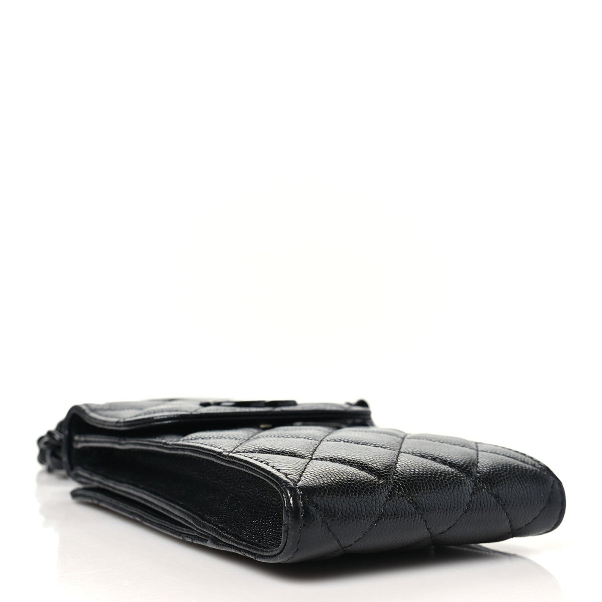 Quilted Caviar Clutch Bag