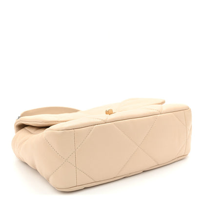 Medium Quilted Lambskin Flap Shoulder Bag