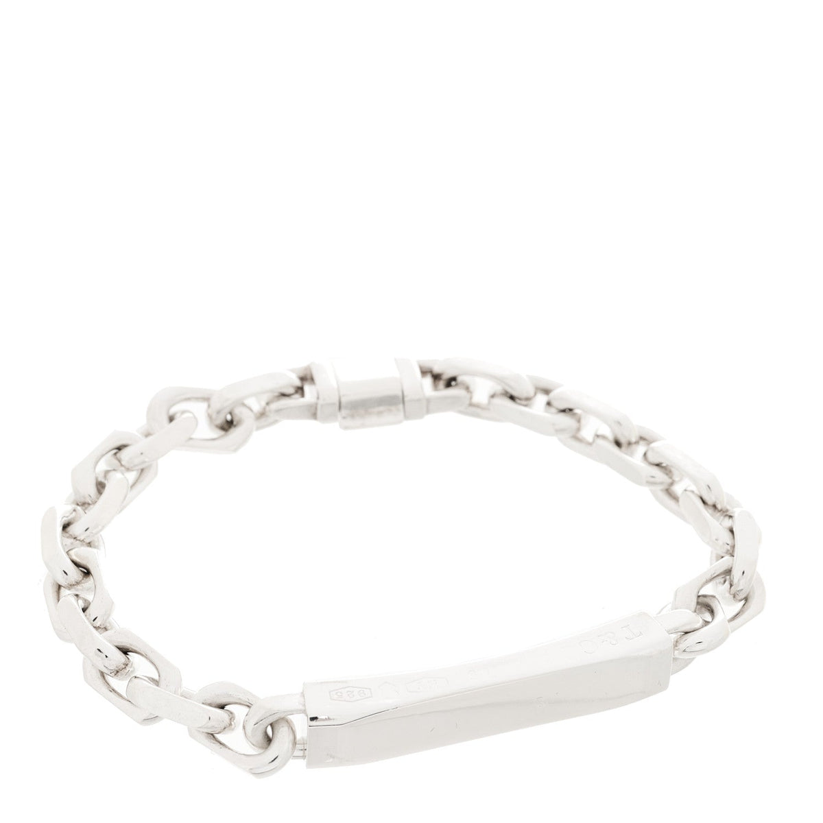 Sterling Silver 1837 Makers ID Chain Bracelet