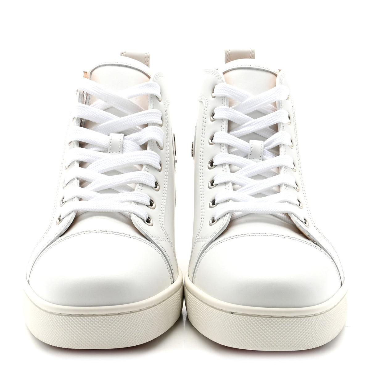 Christian Louboutin Calfskin Men's Louis Flat Sneakers 39 White