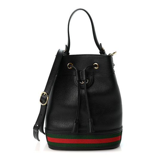 Small Calfskin Bucket Bag - Red