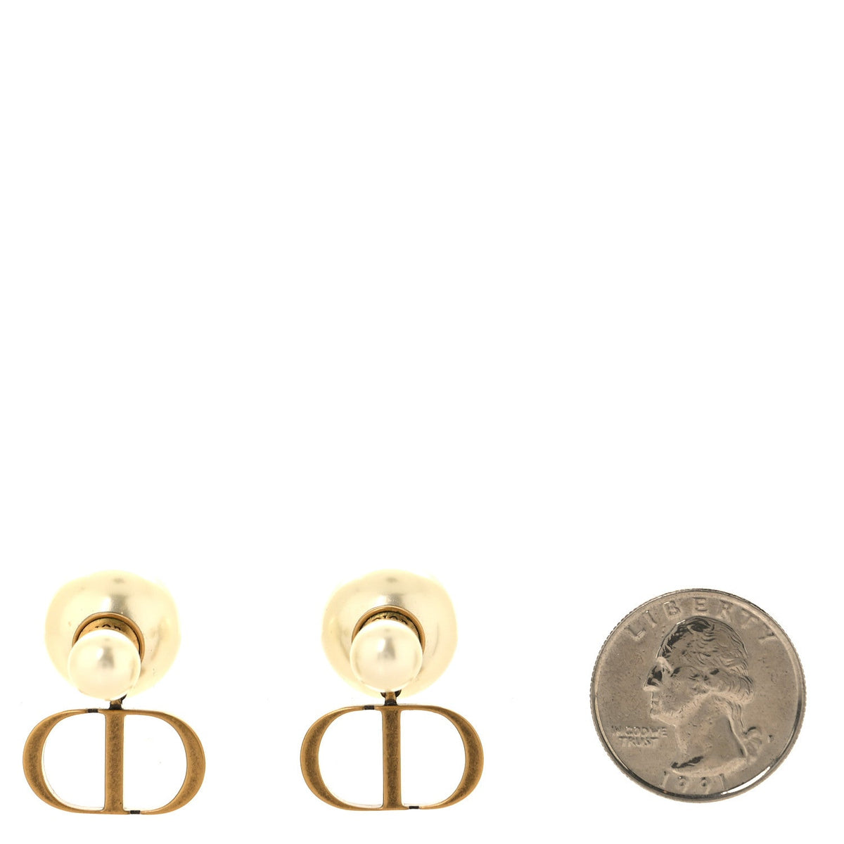Christian DiorPearl Mise En Dior CD Tribal Earrings