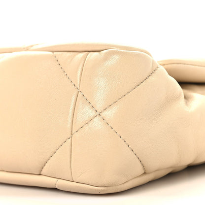 Medium Quilted Lambskin Flap Shoulder Bag