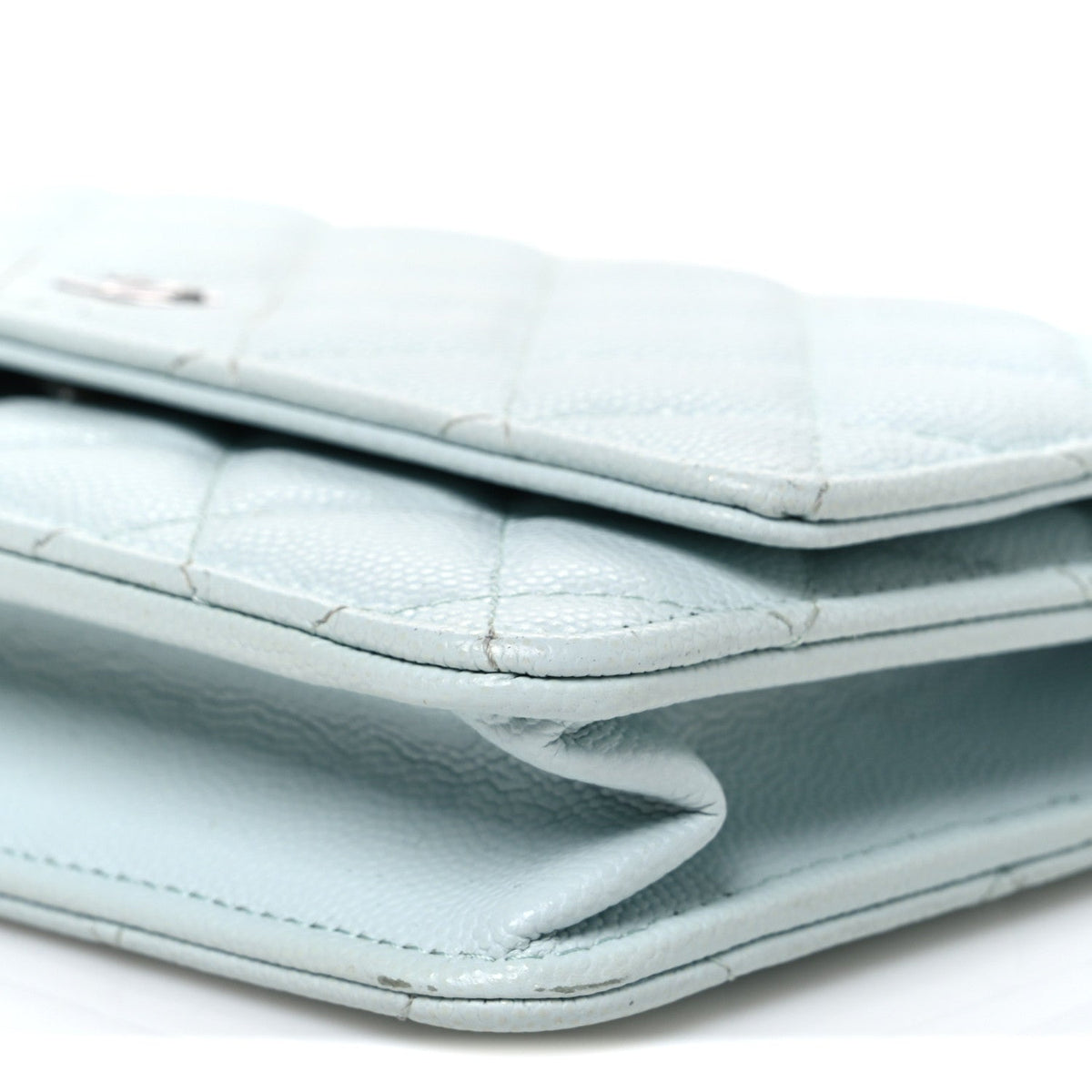 Quilted Caviar Wallet Bag