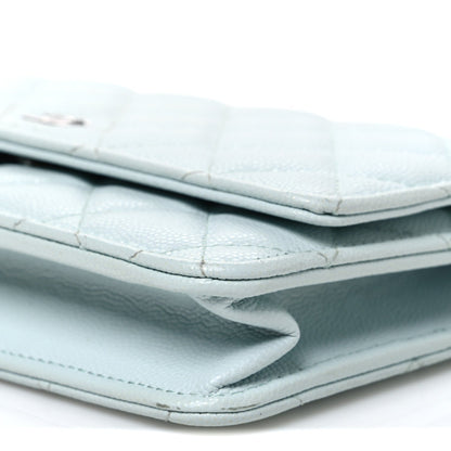 Quilted Caviar Wallet Bag