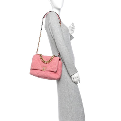 Large Quilted Flap Shoulder Bag