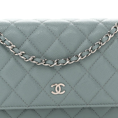 Quilted Caviar Wallet Bag