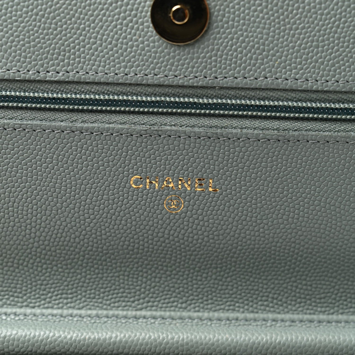 Quilted Caviar Wallet Bag