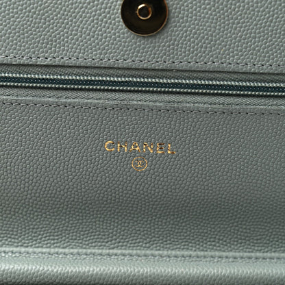 Quilted Caviar Wallet Bag
