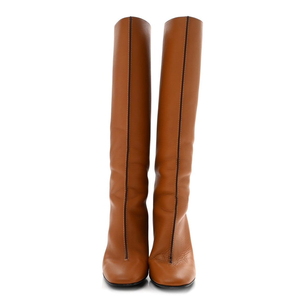 Hermes Calfskin Women's Dressage Boots 36 Beige Dore