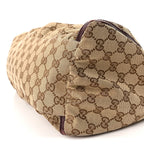 Gucci Metallic Monogram Large D Gold Hobo Purple