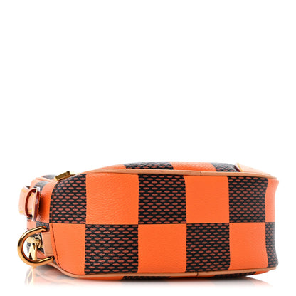 Damier Pop Chess Messenger Orange Handbag