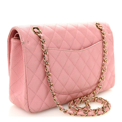 Medium Quilted Caviar Flap Shoulder Bag