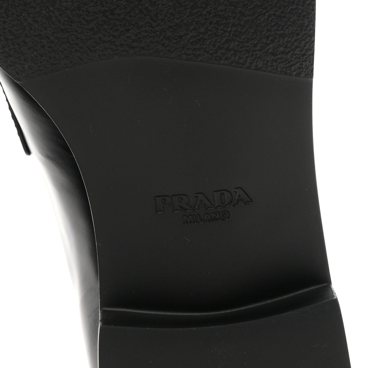 Prada Spazzolato Women's Loafers 40.5 Black