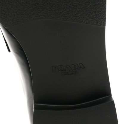 Prada Spazzolato Women's Loafers 40.5 Black