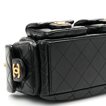 Quilted Lambskin Hobo Bag