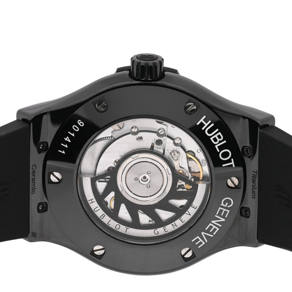Hublot Ceramic Rubber 42mm Classic Fusion Black Magic Automatic Watch Black 542.CM.1770.RX
