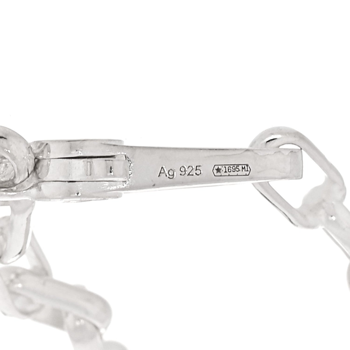 Sterling Silver Interlocking GG Bracelet