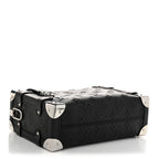 Louis Vuitton Calfskin Debossed Monogram Side Trunk Black