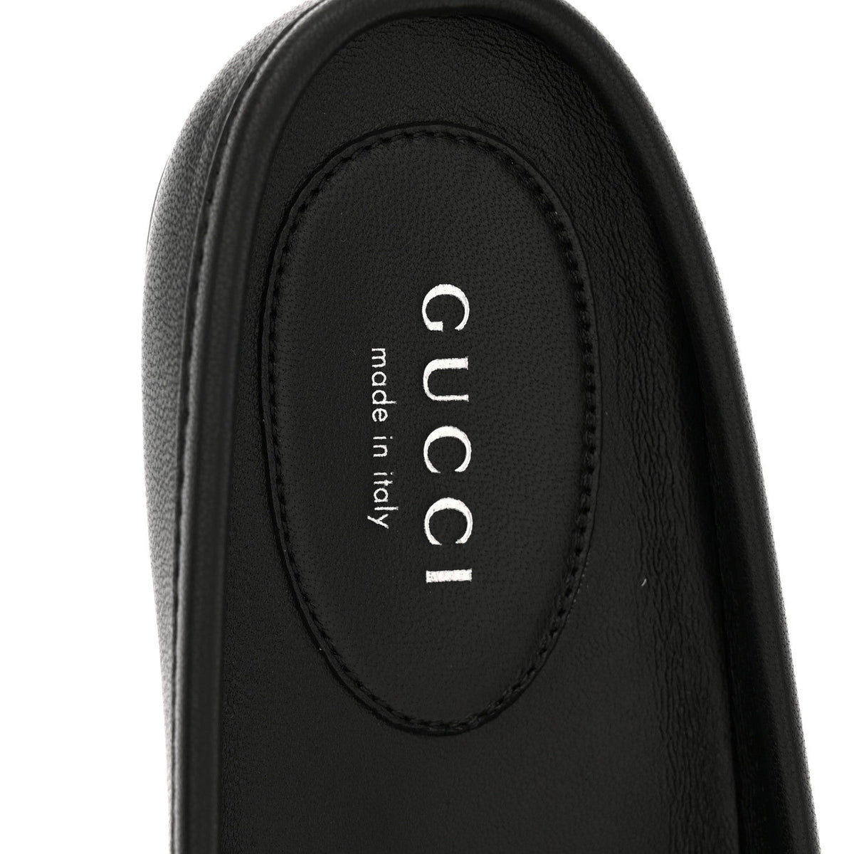 Gucci Calfskin Women's Horsebit Ballet Mules 37 Black