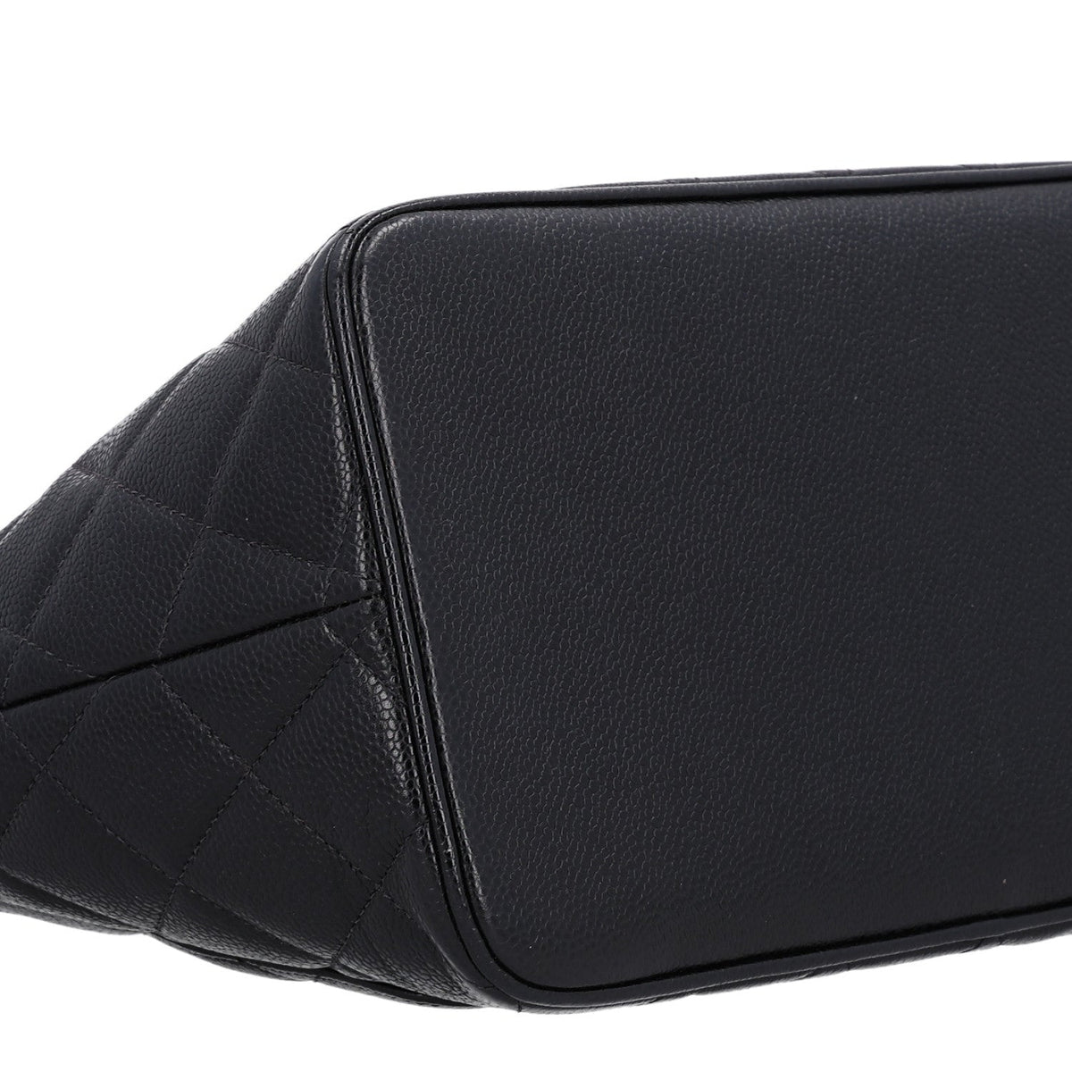 Quilted Caviar Tote Bag