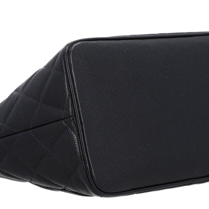 Quilted Caviar Tote Bag