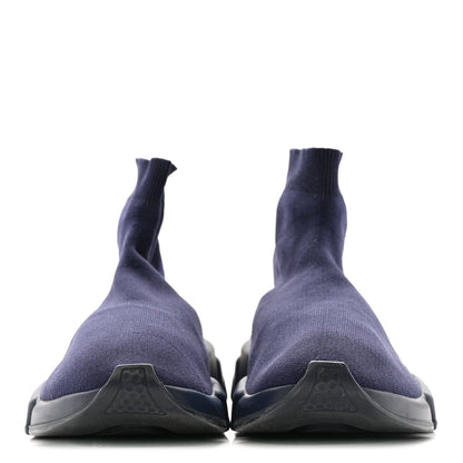 Balenciaga Neoprene Knit Men's Speed Sneakers 42 Bleu Marine