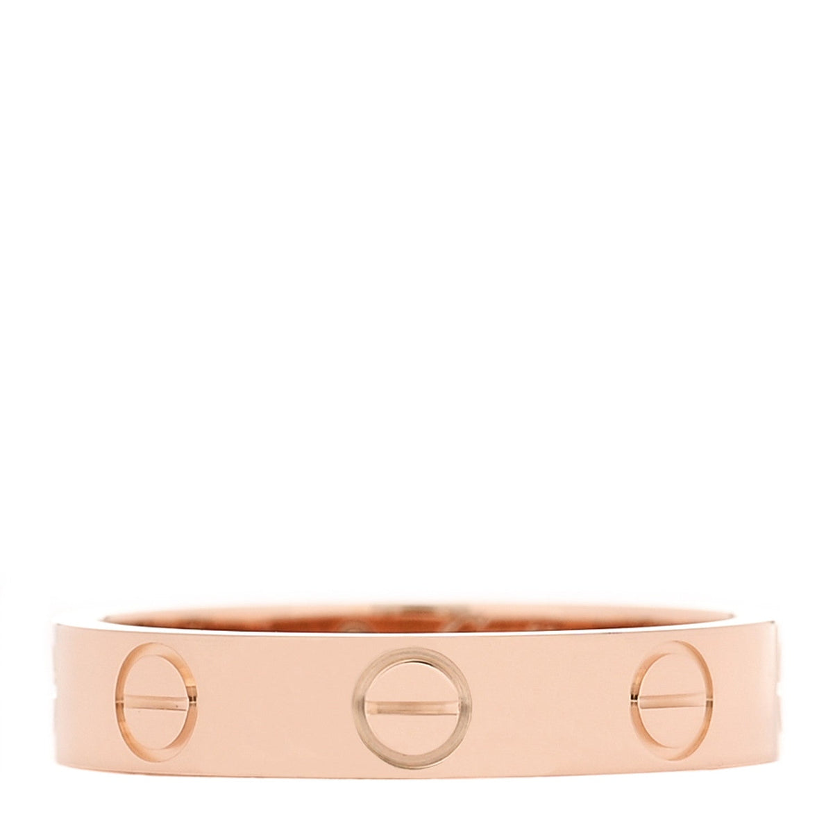 18K Pink Gold 3.5mm LOVE Wedding Band Ring 49 5