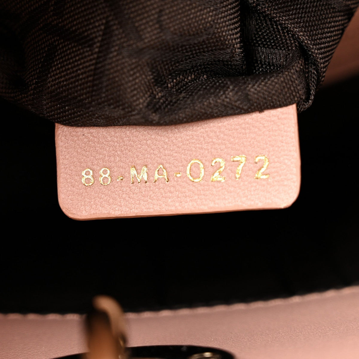 Christian Dior Lambskin Cannage Small My ABCDior Lady Dior Fard