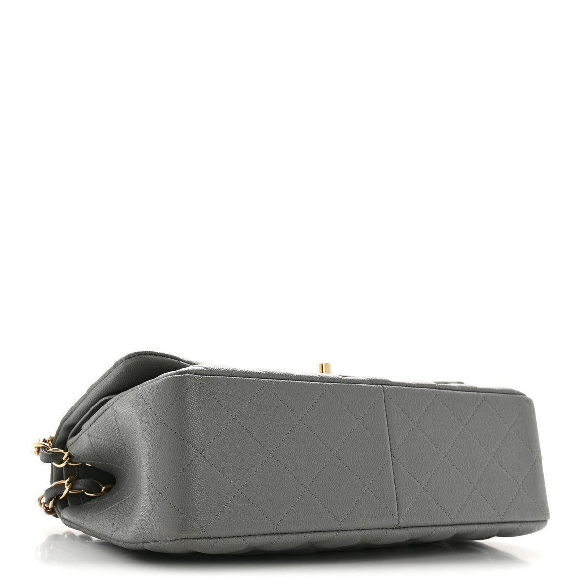 Quilted Caviar Flap Shoulder Bag
