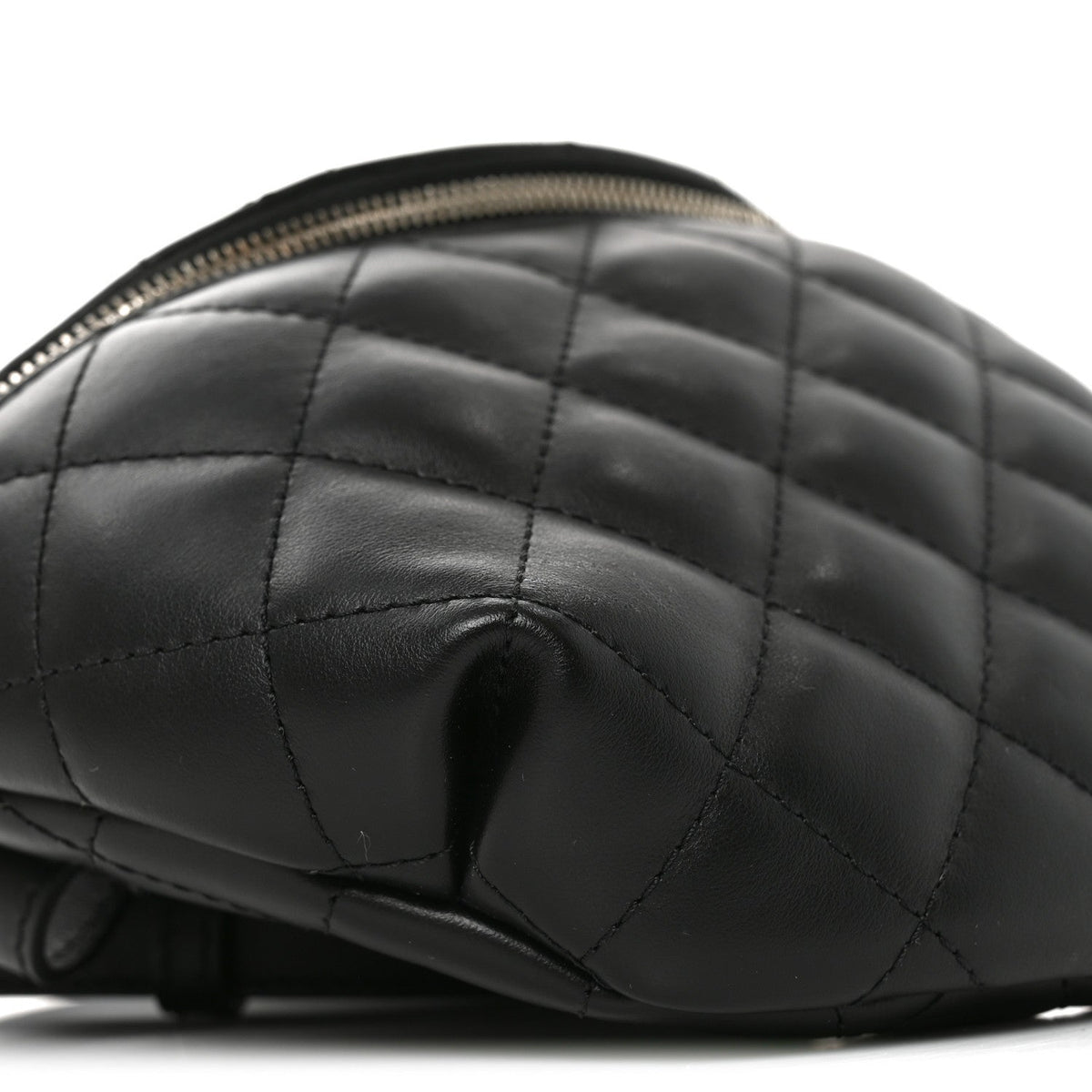 Chanel Calfskin Quilted Waist Belt Bag Black