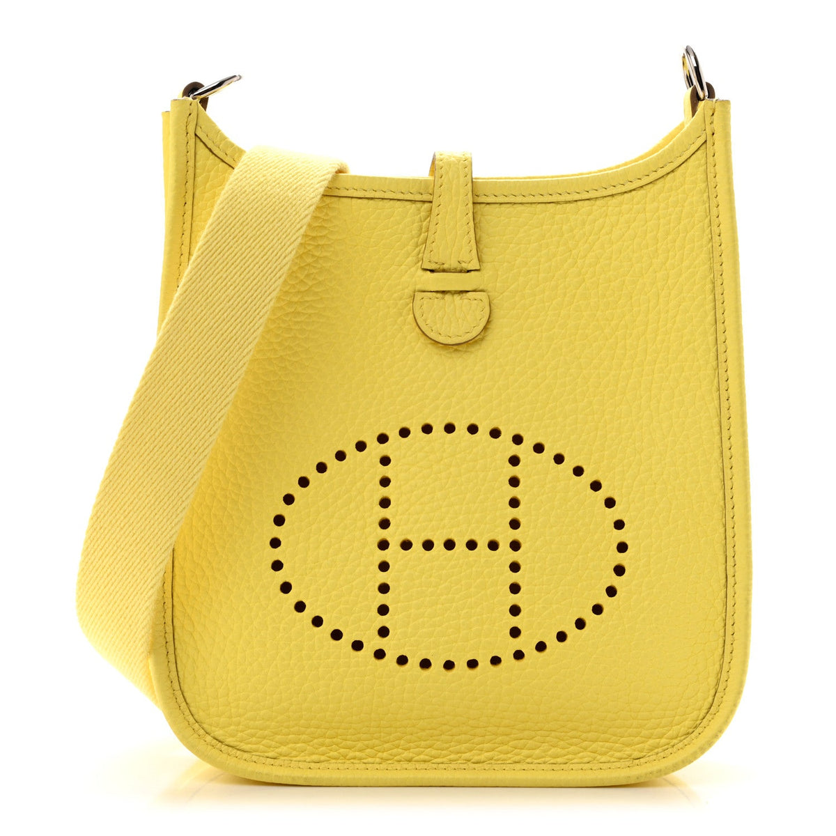 Taurillon Clemence Evelyne Tpm Lime Handbag