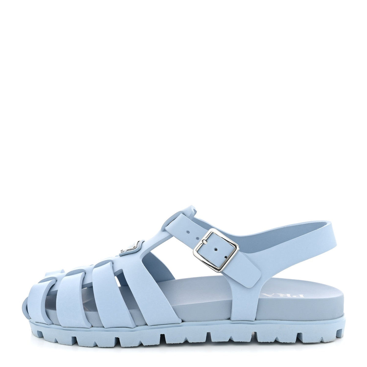 Foam Rubber Metal Triangle Logo Cage Sandals Cielo