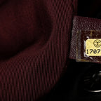 Chanel Calfskin Tweed Coco Pleats Hobo Bag Black Burgundy