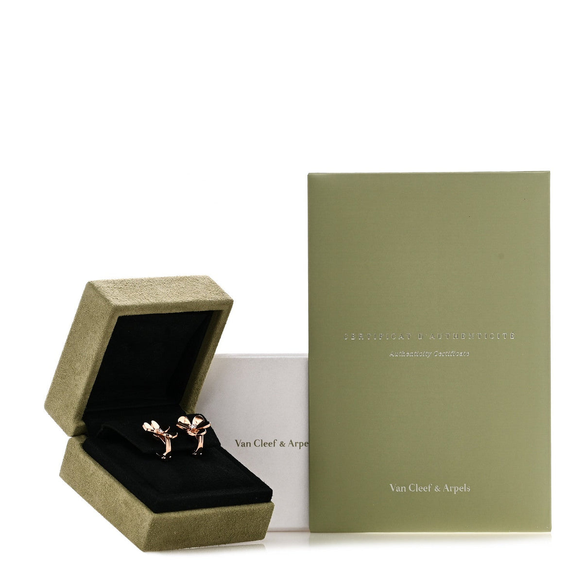 18K Rose Gold Diamond Small Frivole Earrings