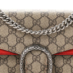 Gucci GG Supreme Small Dionysus Shoulder Bag Red