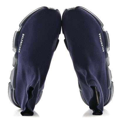 Balenciaga Neoprene Knit Men's Speed Sneakers 42 Bleu Marine