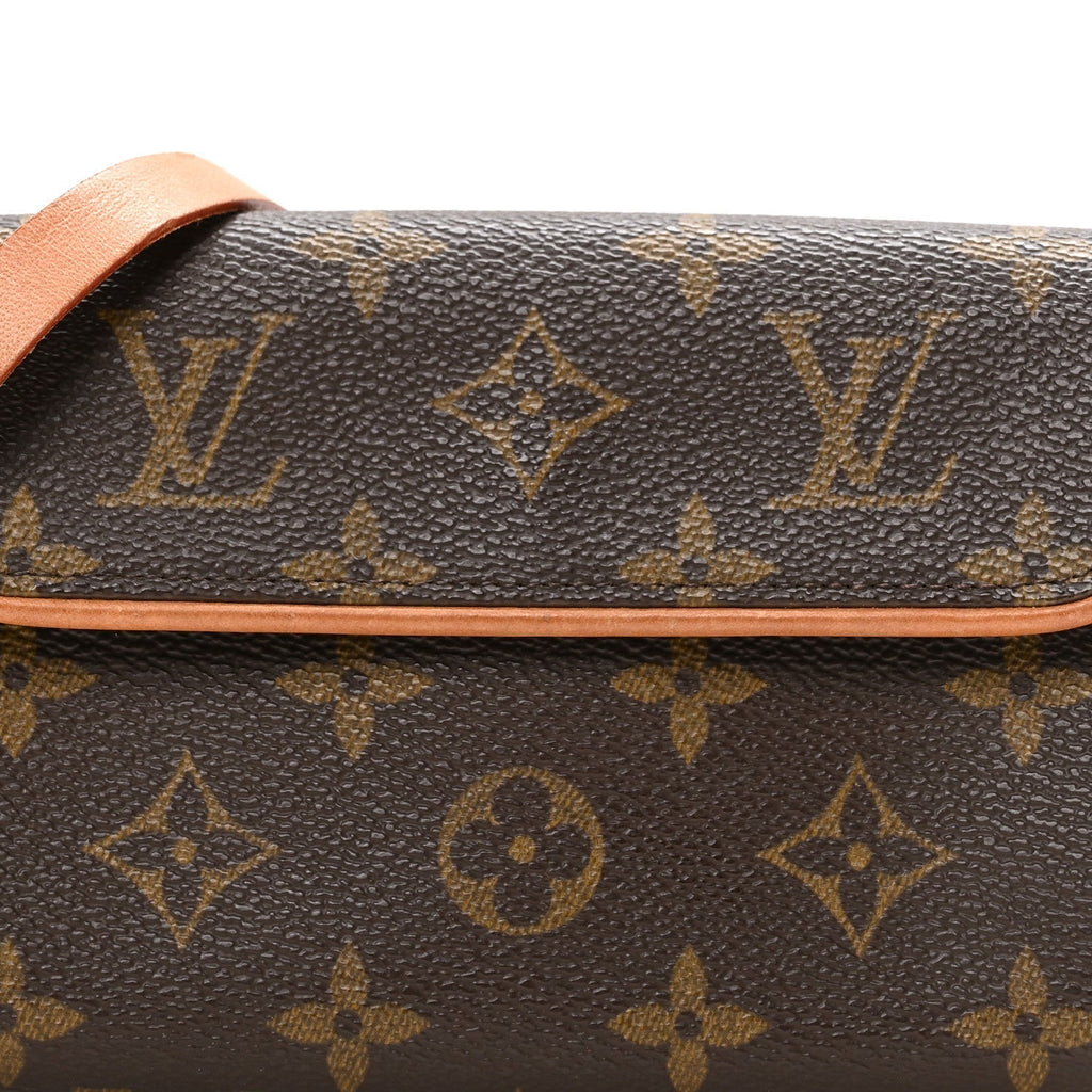 Louis Vuitton Monogram Pochette Florentine XS Brown