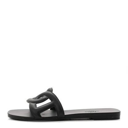 Hermes Rubber Aloha Women's Sandals Black