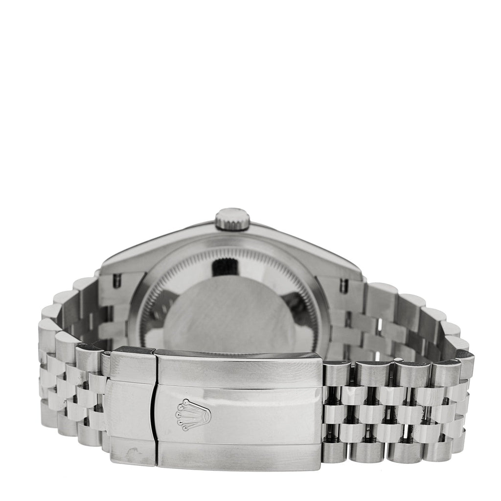 Rolex Stainless Steel 18K White Gold 36mm Datejust Watch White 126234