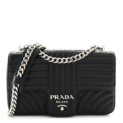 Medium Calfskin Shoulder Bag - Black