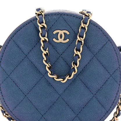 Quilted Caviar Clutch Bag