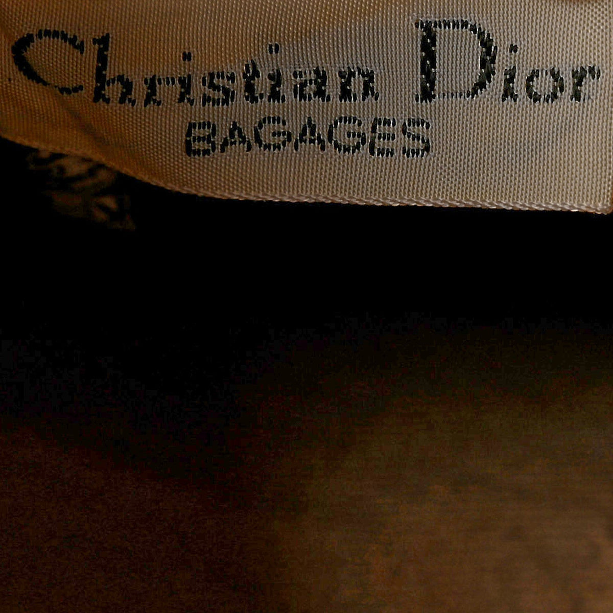 Christian Dior Monogram Canvas Boston Bag Brown