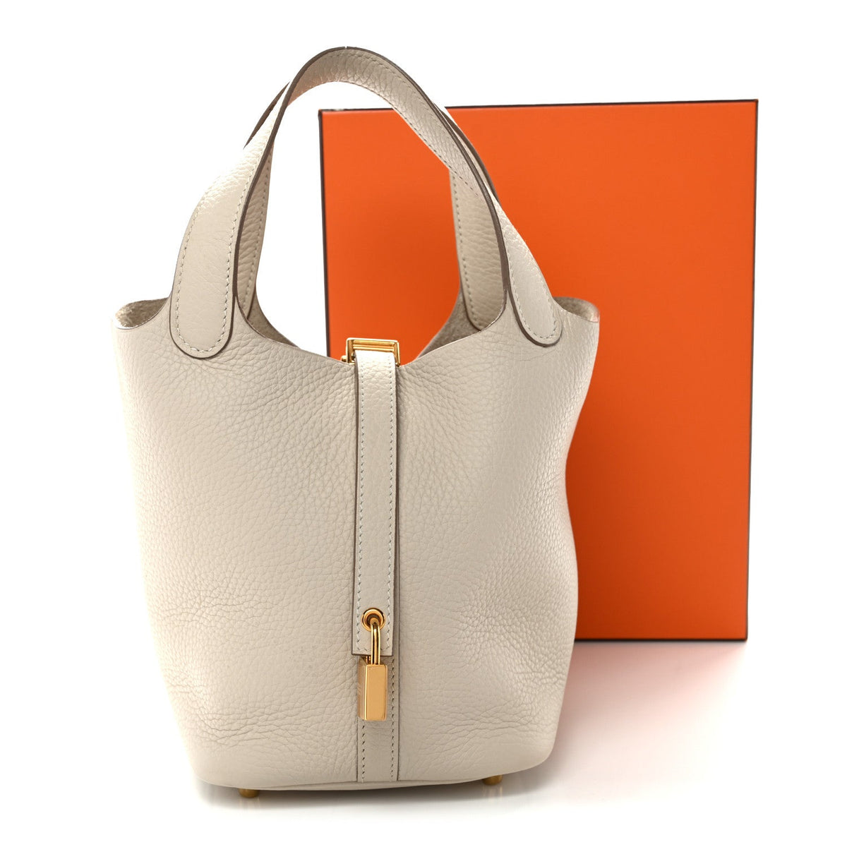 Taurillon Clemence Picotin Lock 18 Pm Cr Handbag