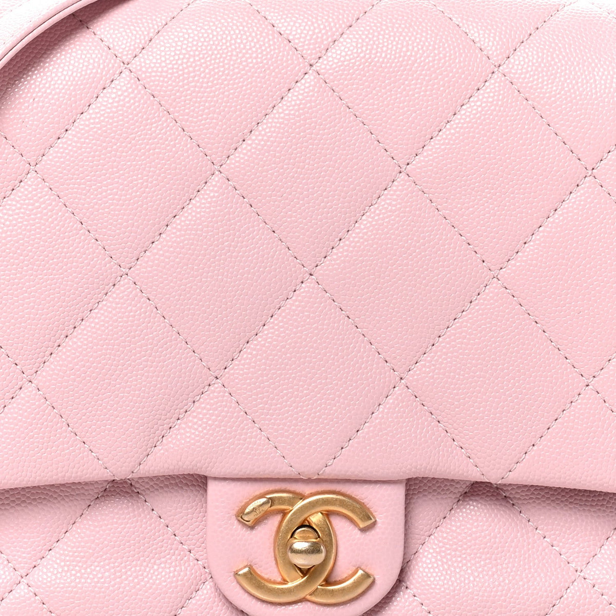 Medium Quilted Caviar Flap Shoulder Bag