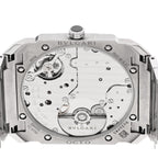 Bulgari Stainless Steel 40mm Octo Finissimo Automatic Watch Silver