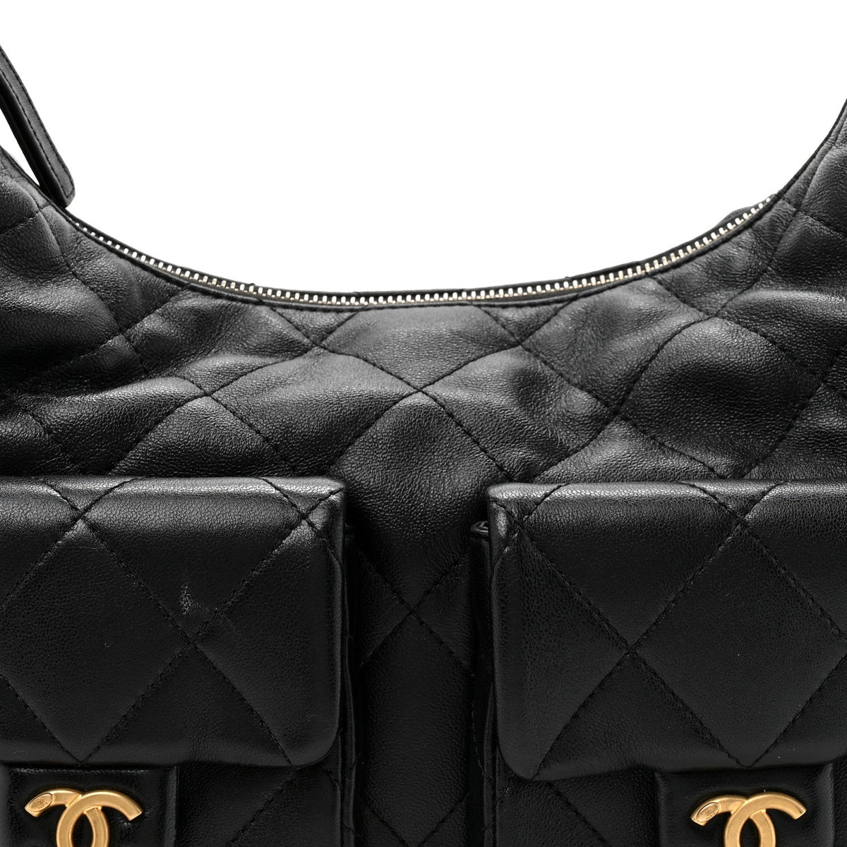 Quilted Lambskin Hobo Bag