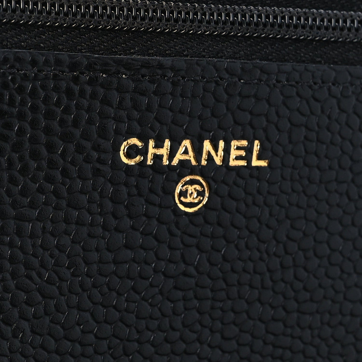 Quilted Caviar Wallet Bag