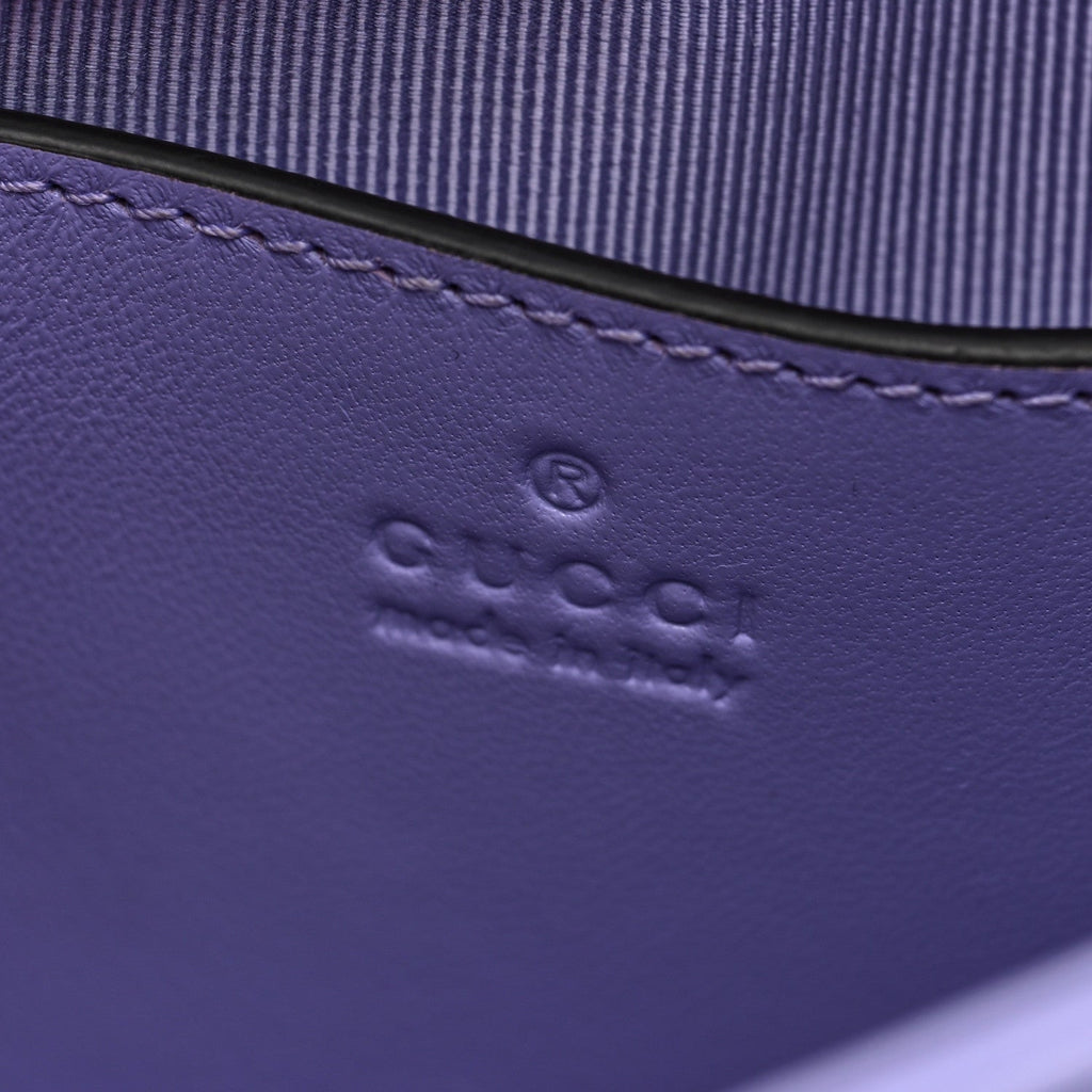 Gucci Lambskin Matelasse Small GG Marmont Shoulder Bag Lapis