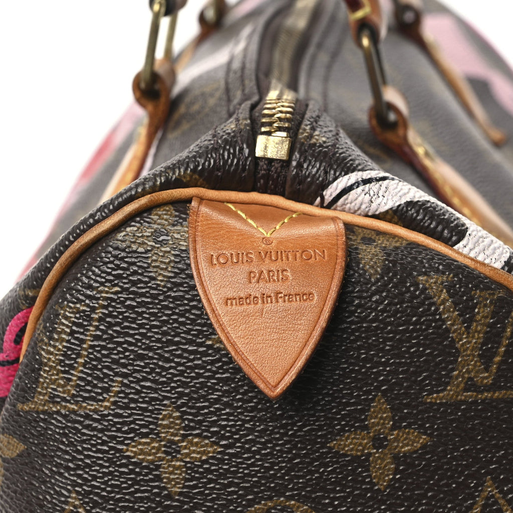 Louis Vuitton Monogram Canvas Speedy 30 Rose Ballerine Poppy